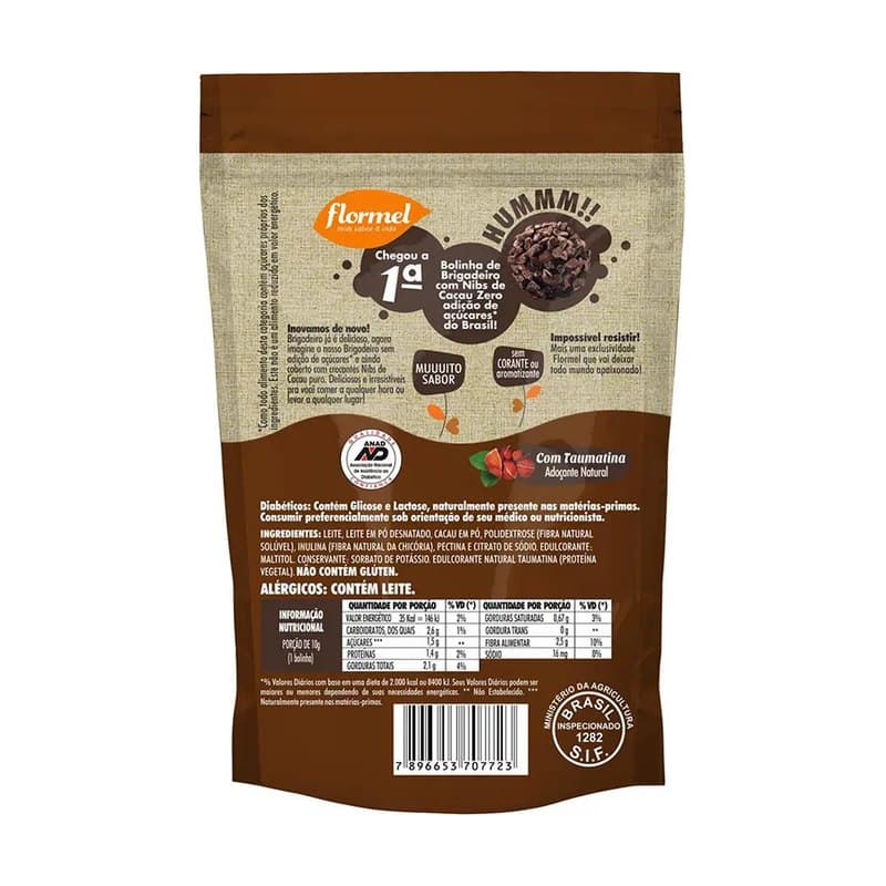 Brigadeiro Bolinha Paçoca Cx 4und