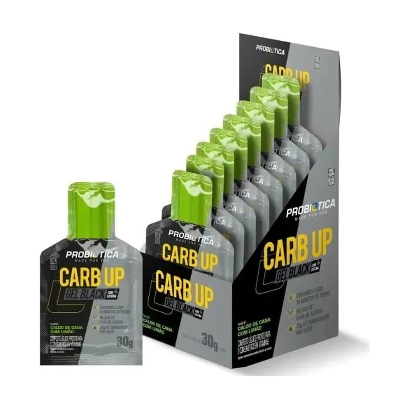 Carb Up Gel Black 30g Caldo De Cana C/limao Probiótica