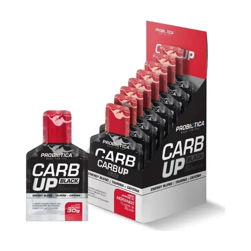 Carb Up Gel S/ Café 30g Morango Silvestre Probiótica
