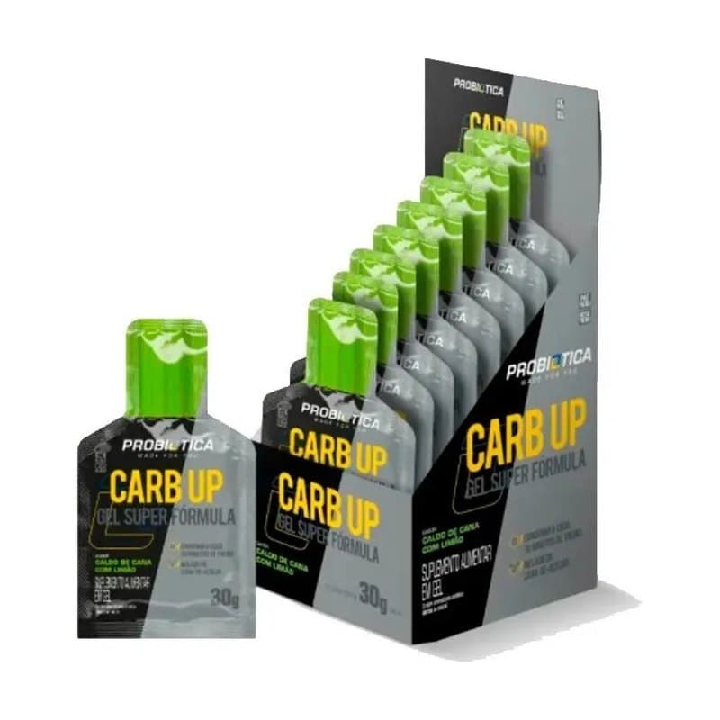 Carb Up Gel S/cafe Super Formula 30g Caldo De Cana Com Limão Probiótica