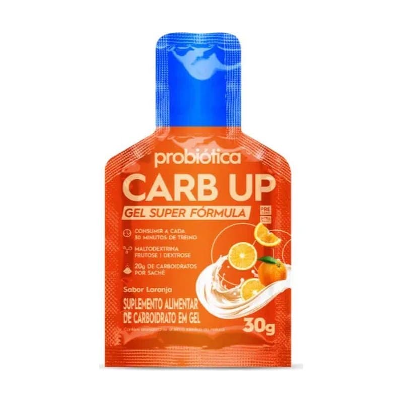 Carb Up Gel S Cafeína Super Formula Laranja Probiótica