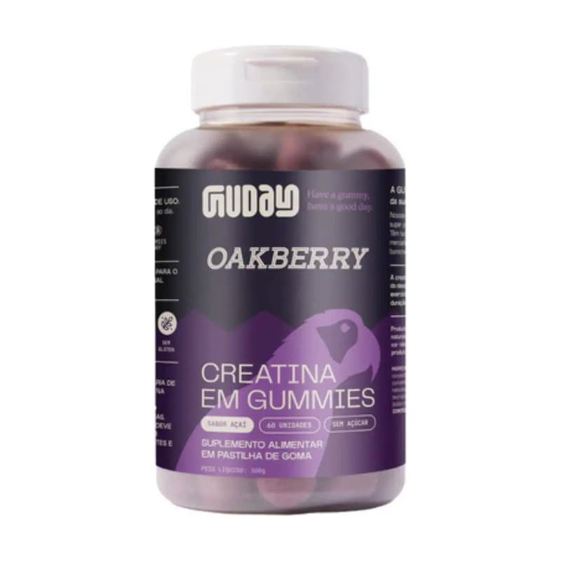 Guday Creatina Em Goma Oakberry 60 Gomas