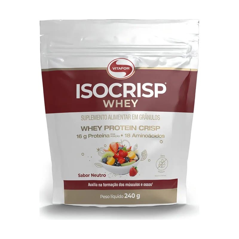 Isocrisp Whey 240g Neutro Pouch Vitafor