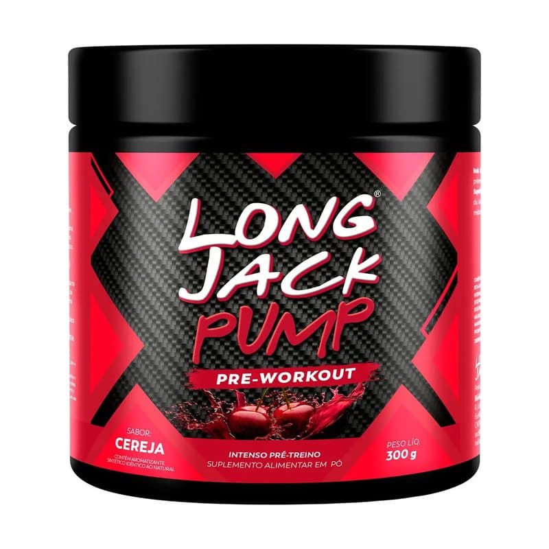 Long Jack Pump Pre Treino 300g Sabor Cereja