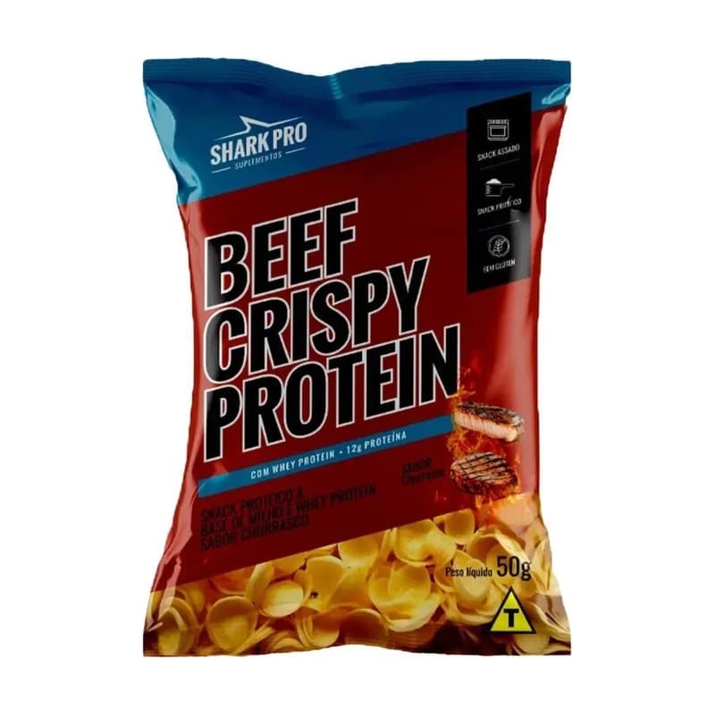 Salgadinho Proteico Churrasco 50g Shark Pro