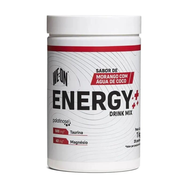We:on Energy Drink Morango Com Agua De Coco 1kg