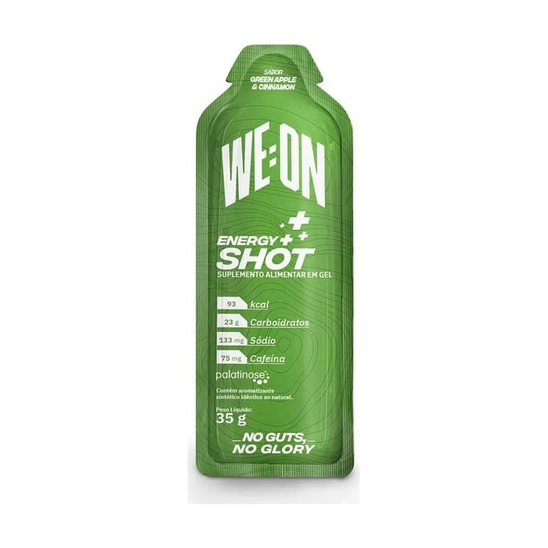 We:on Energy Shot Gel + Cafeína Green Apple E Cinnamon