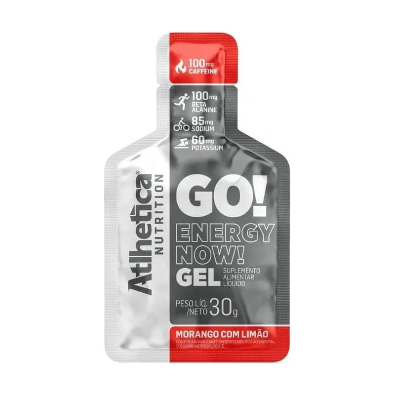 Atl Go Energy Now Gel Morango C Limão