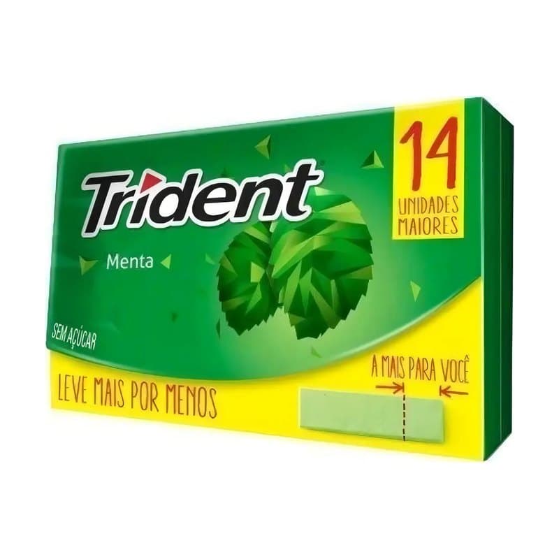 Chicle Trident 5's 8g Menta