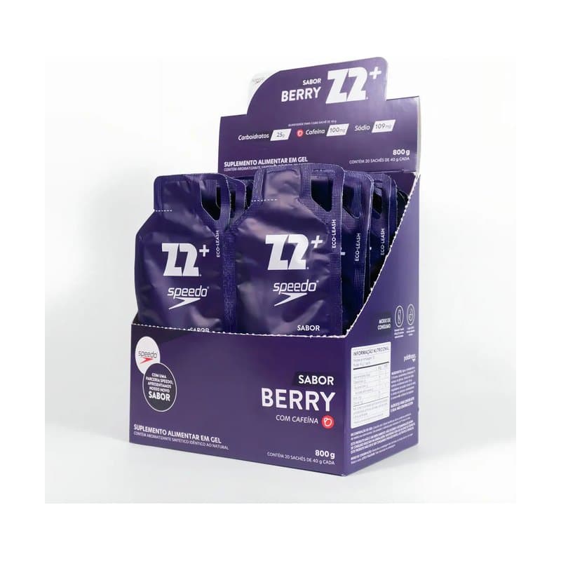 Z2 Speedo Energy Gel Frutas Vermelhas C/ Café Cx10